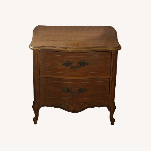 Used Set (2) Vintage French Provincial Wood Nightstands for sale on AptDeco