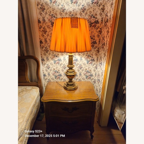 Used Set (2) Vintage French Provincial Wood Nightstands for sale on AptDeco