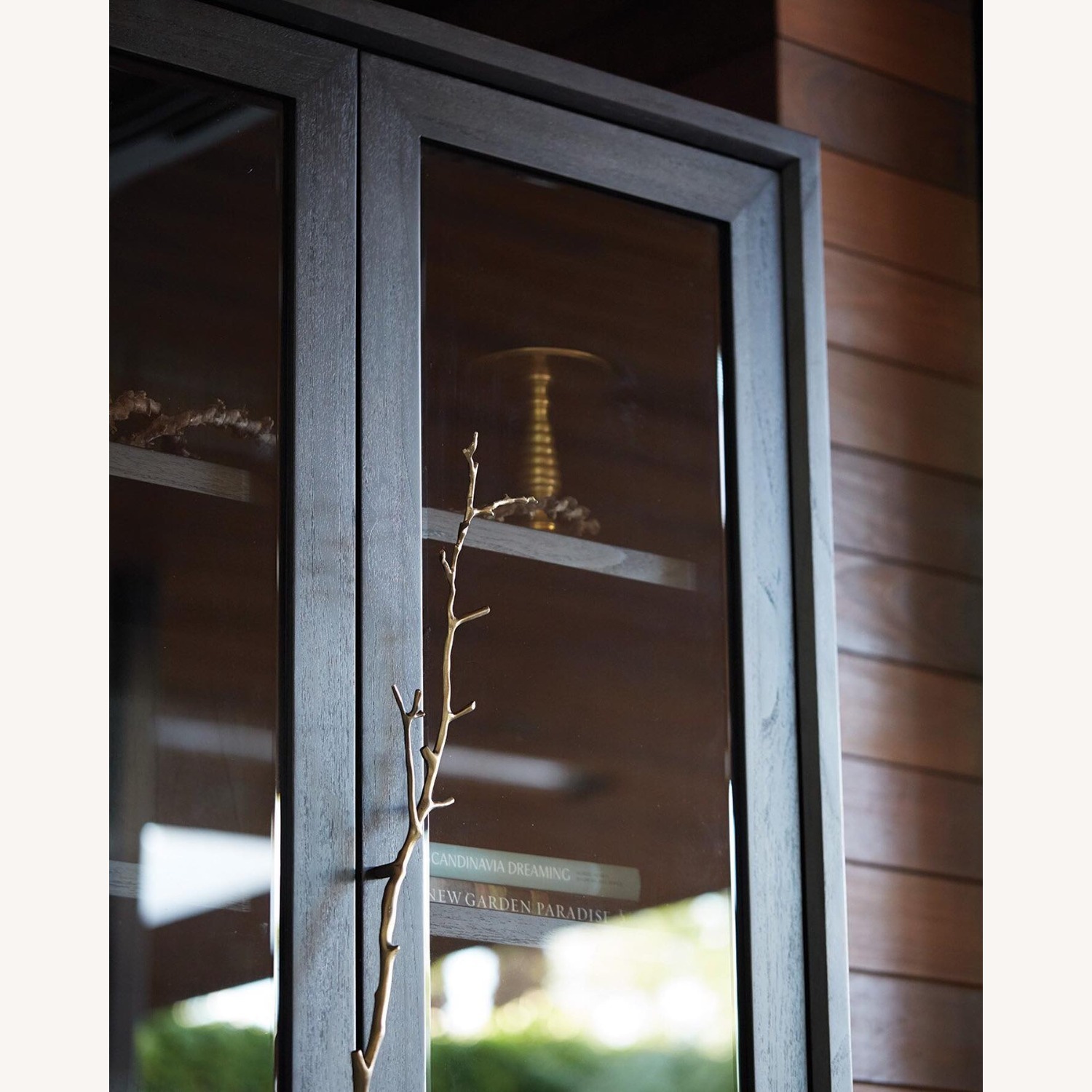 Arhaus Dark Brown Wood Bookcase - image-2