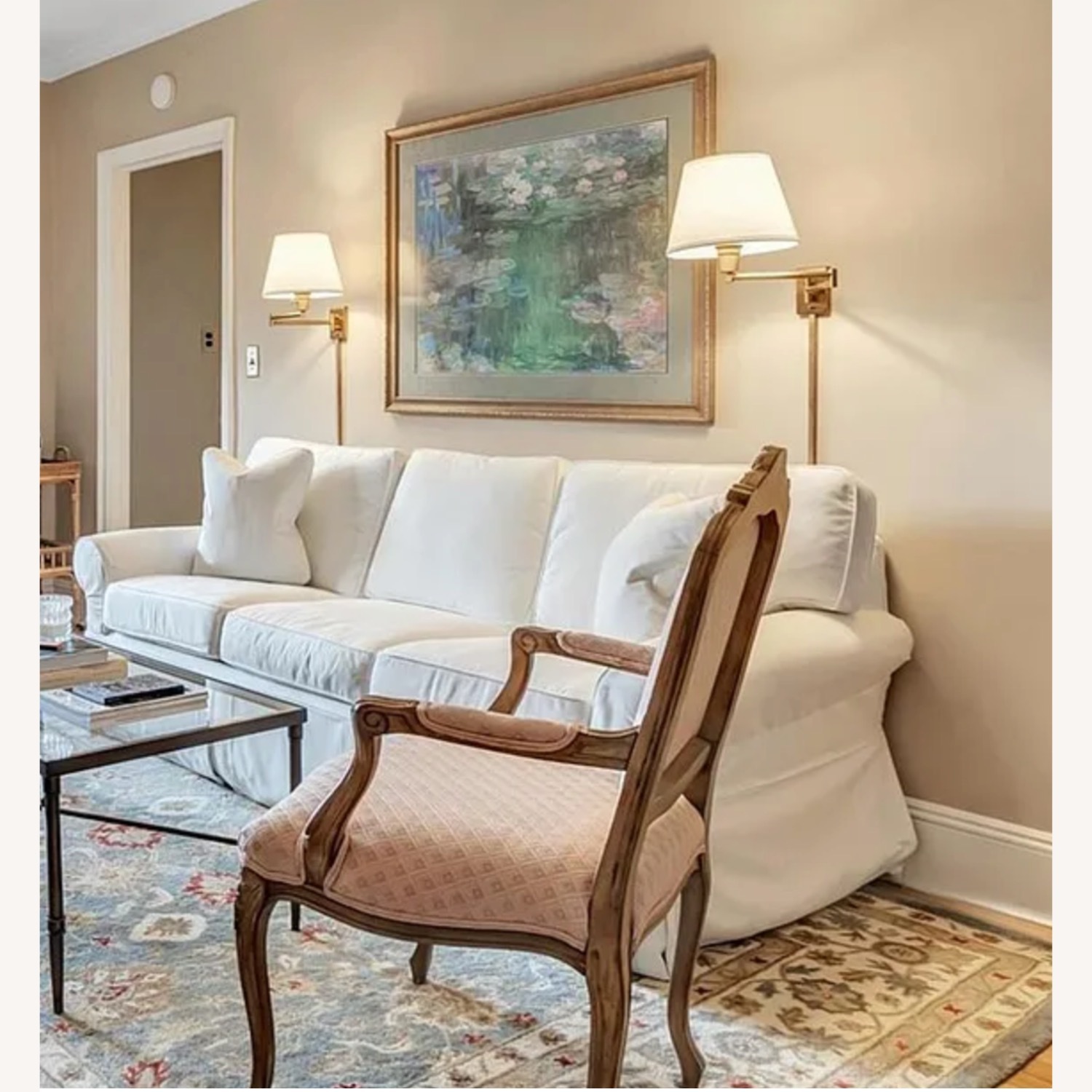 Ethan Allen Bennett Slipcovered Sofa - image-1