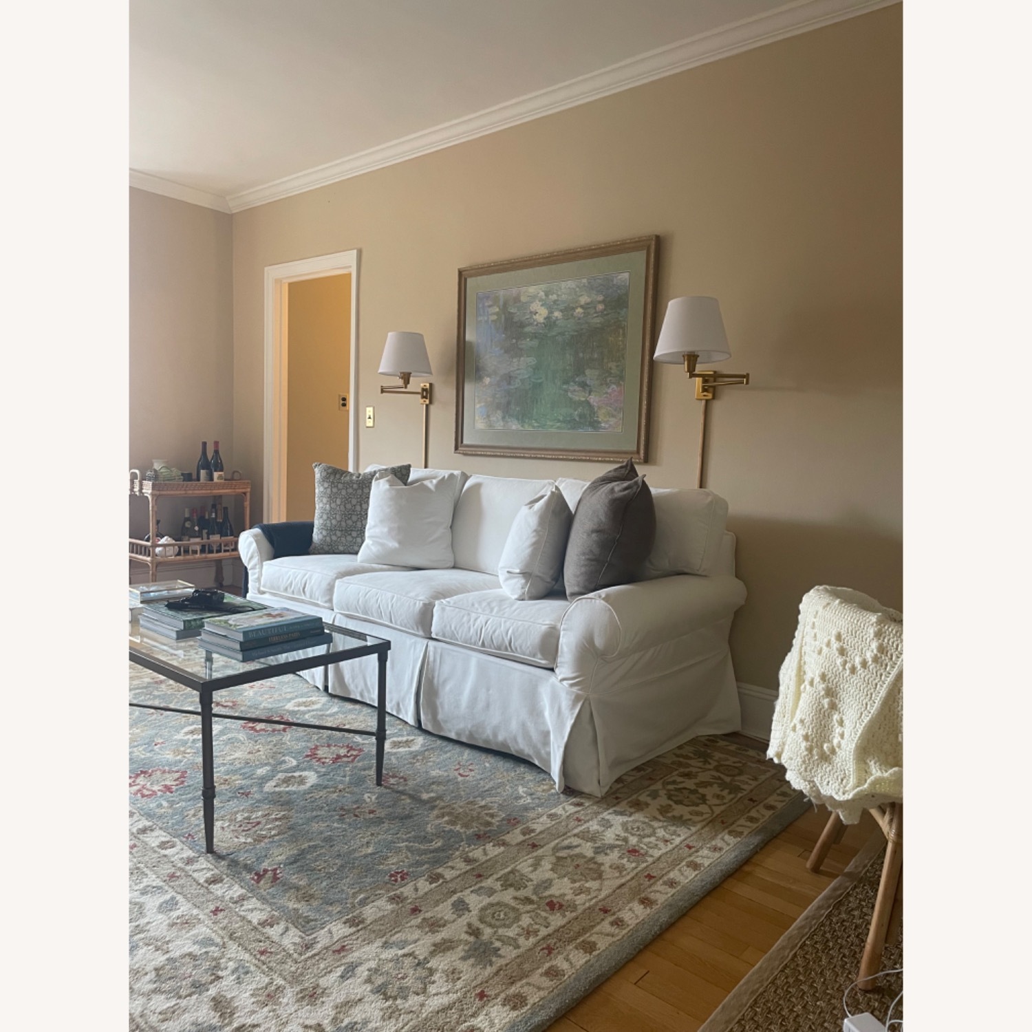 Ethan Allen Bennett Slipcovered Sofa - image-3