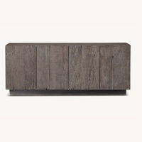 Restoration Hardware Dark Gray Monterey 4-Door Sideboard