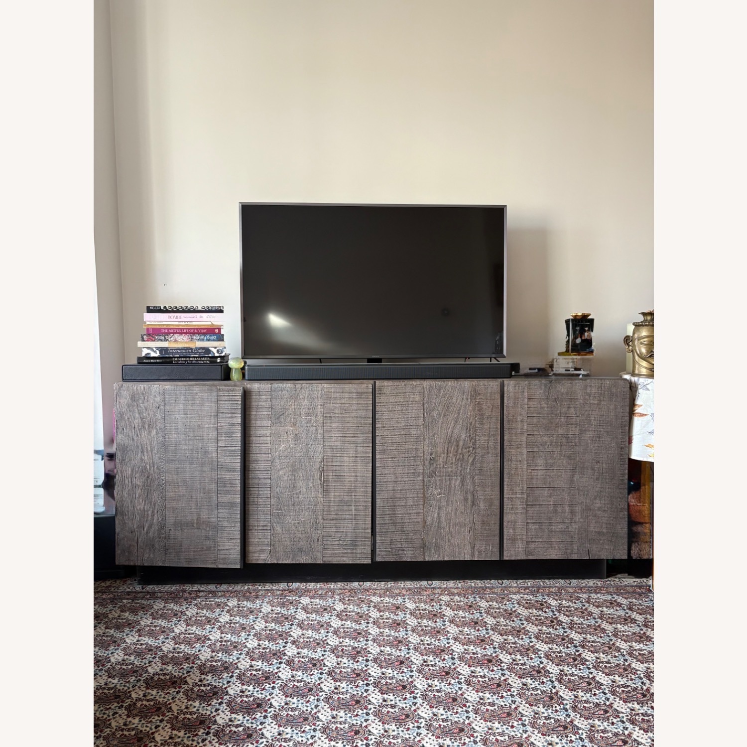 Restoration Hardware Dark Gray Monterey 4-Door Sideboard - image-11