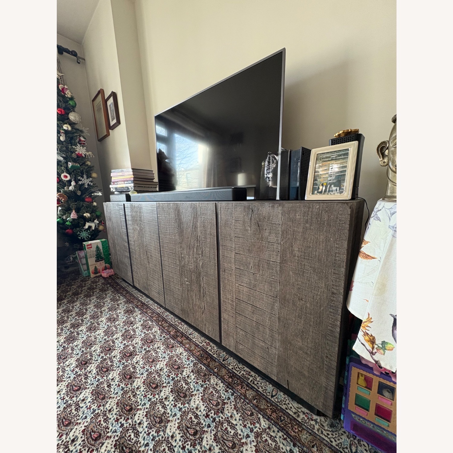 Restoration Hardware Dark Gray Monterey 4-Door Sideboard - image-3