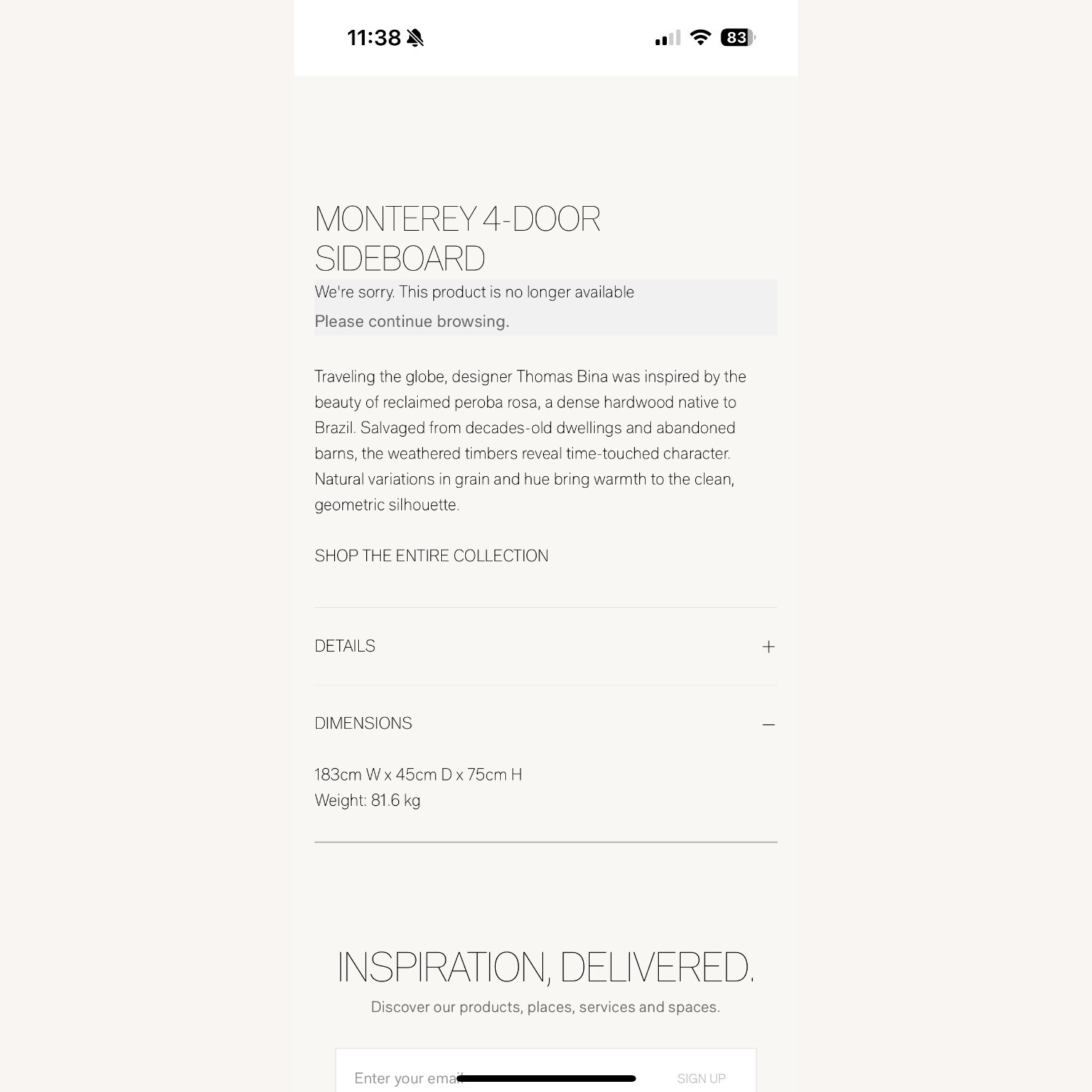 Restoration Hardware Dark Gray Monterey 4-Door Sideboard - image-10