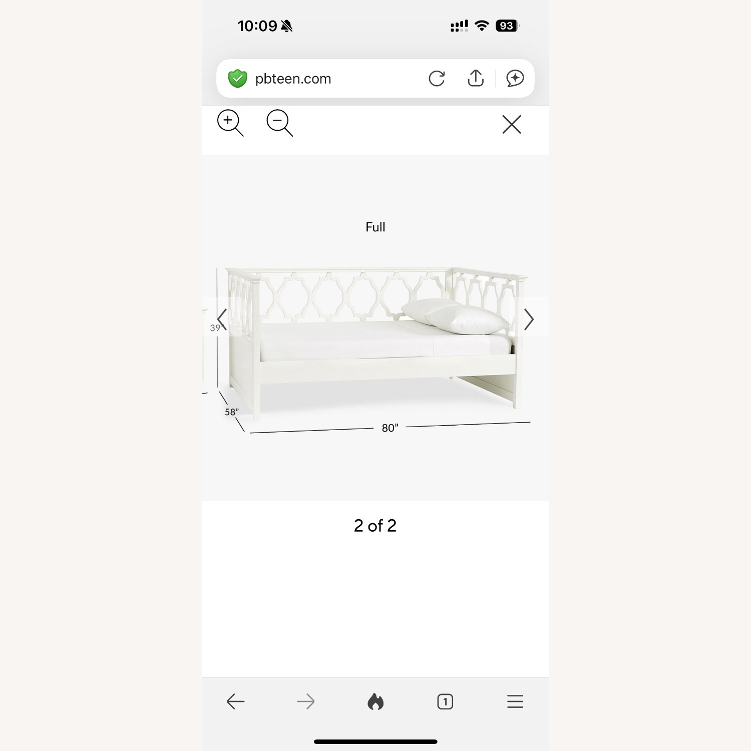 Pottery Barn Teen Elsie Daybed  - image-3