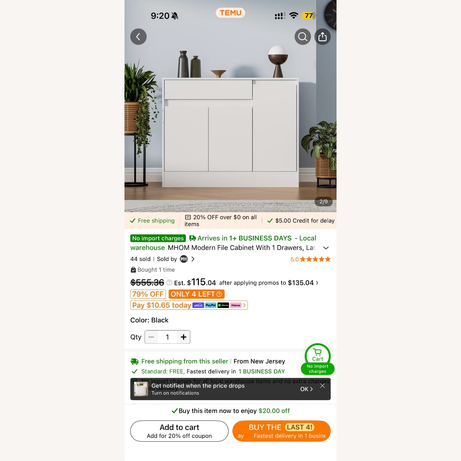 MHOM Modern File Cabinet  - image-2