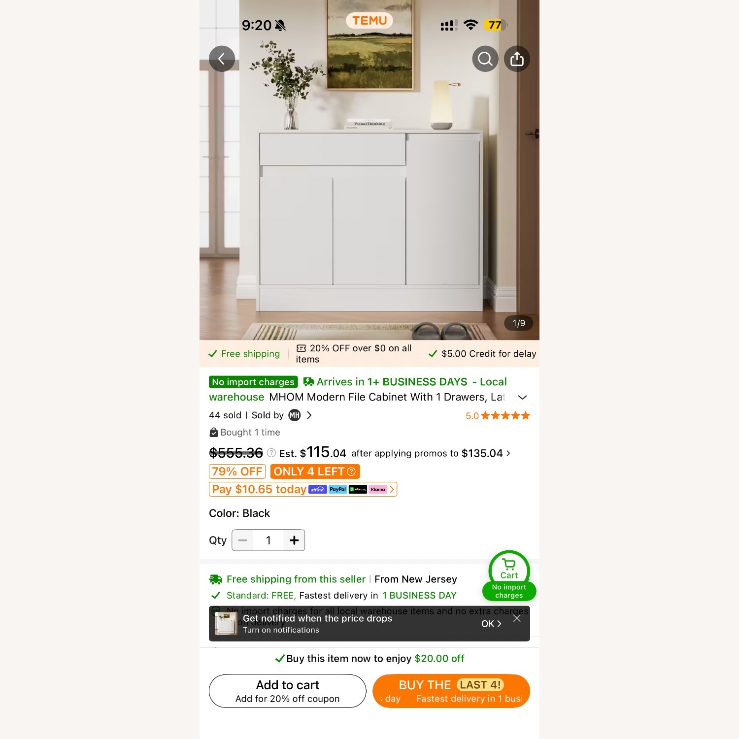 MHOM Modern File Cabinet  - image-1