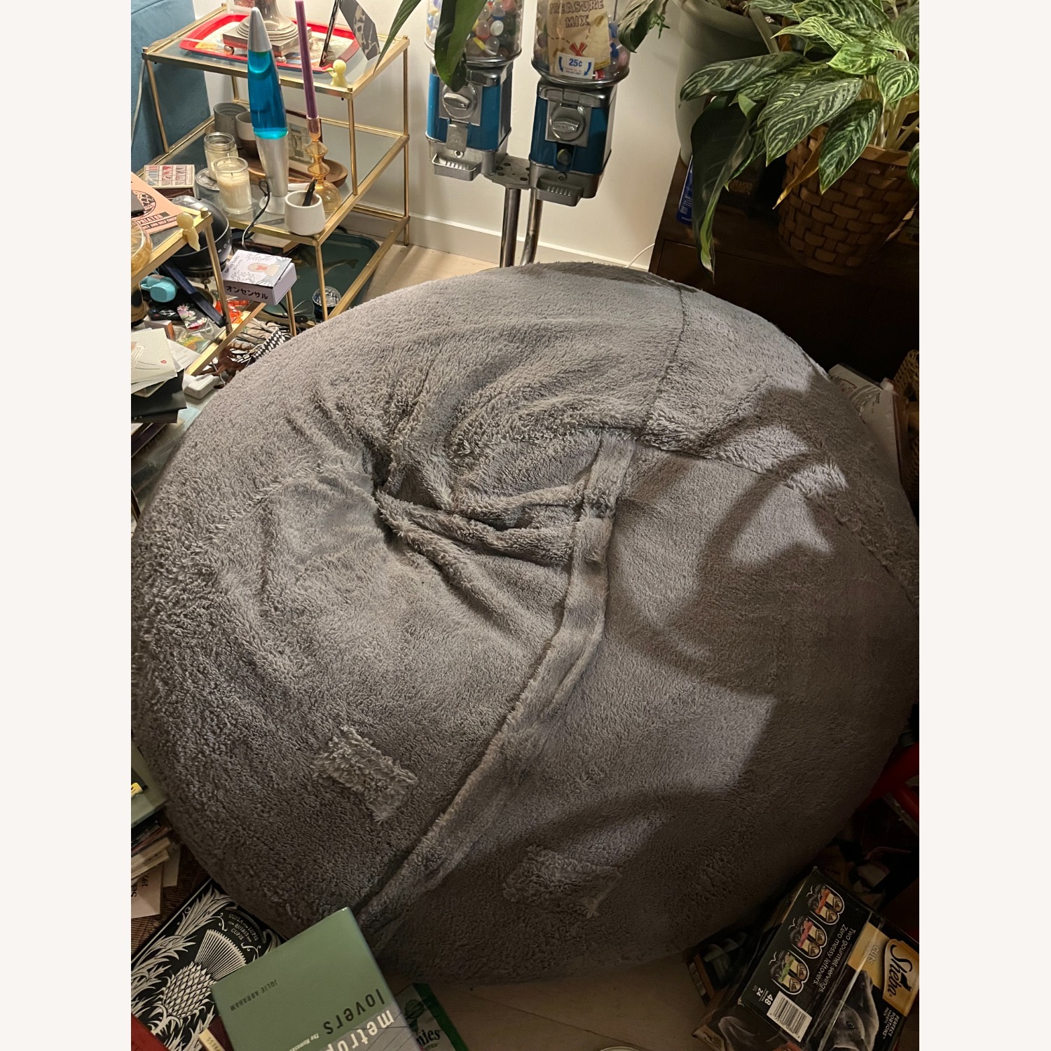 LoveSac SuperSac Bean Bag with Wombat Fur Cover - image-1
