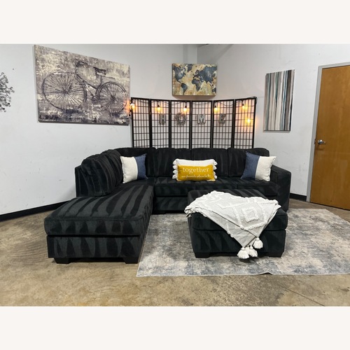 Used Ashley Furniture Blue 3+ Piece Sectional for sale on AptDeco