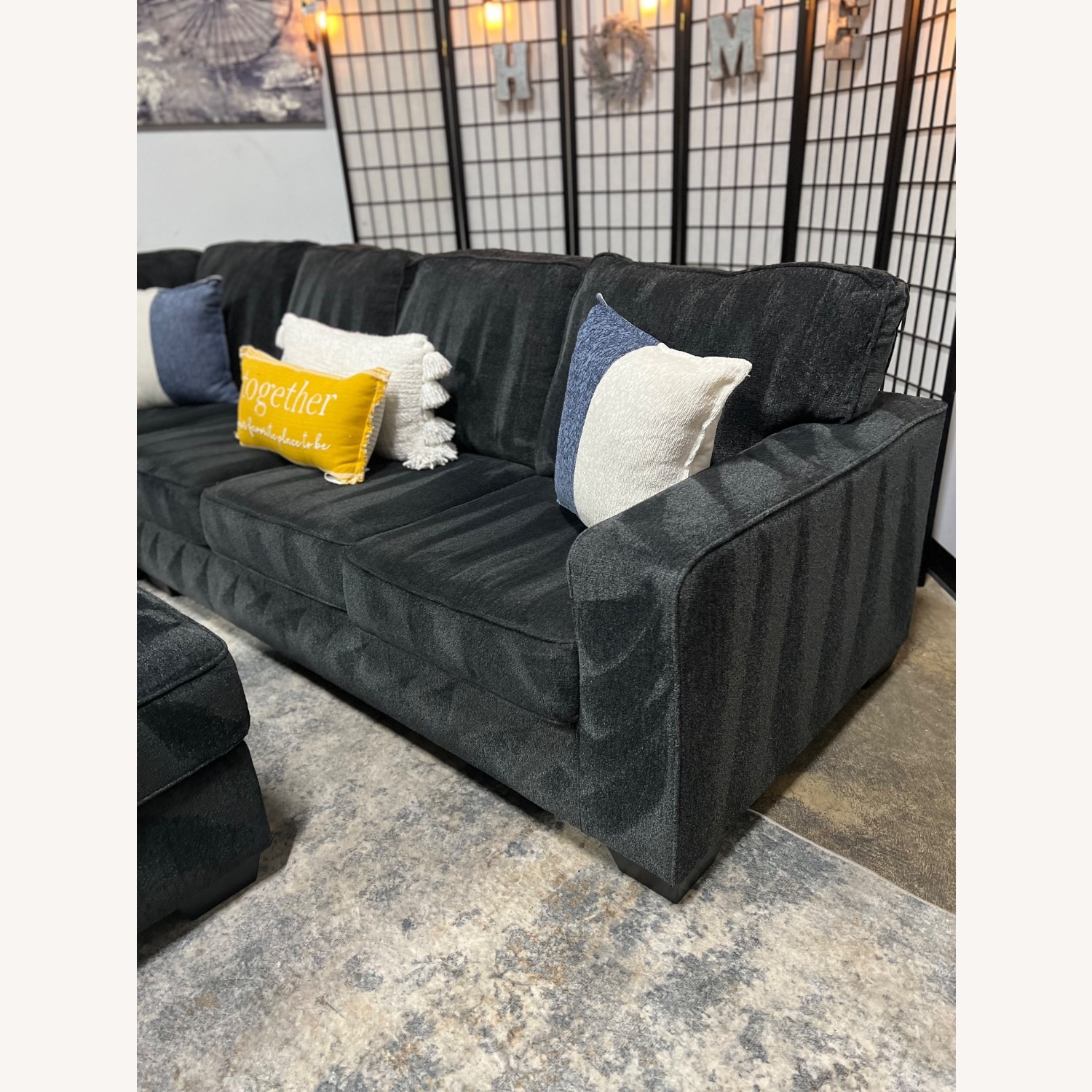 Ashley Furniture Blue 3+ Piece Sectional - image-7