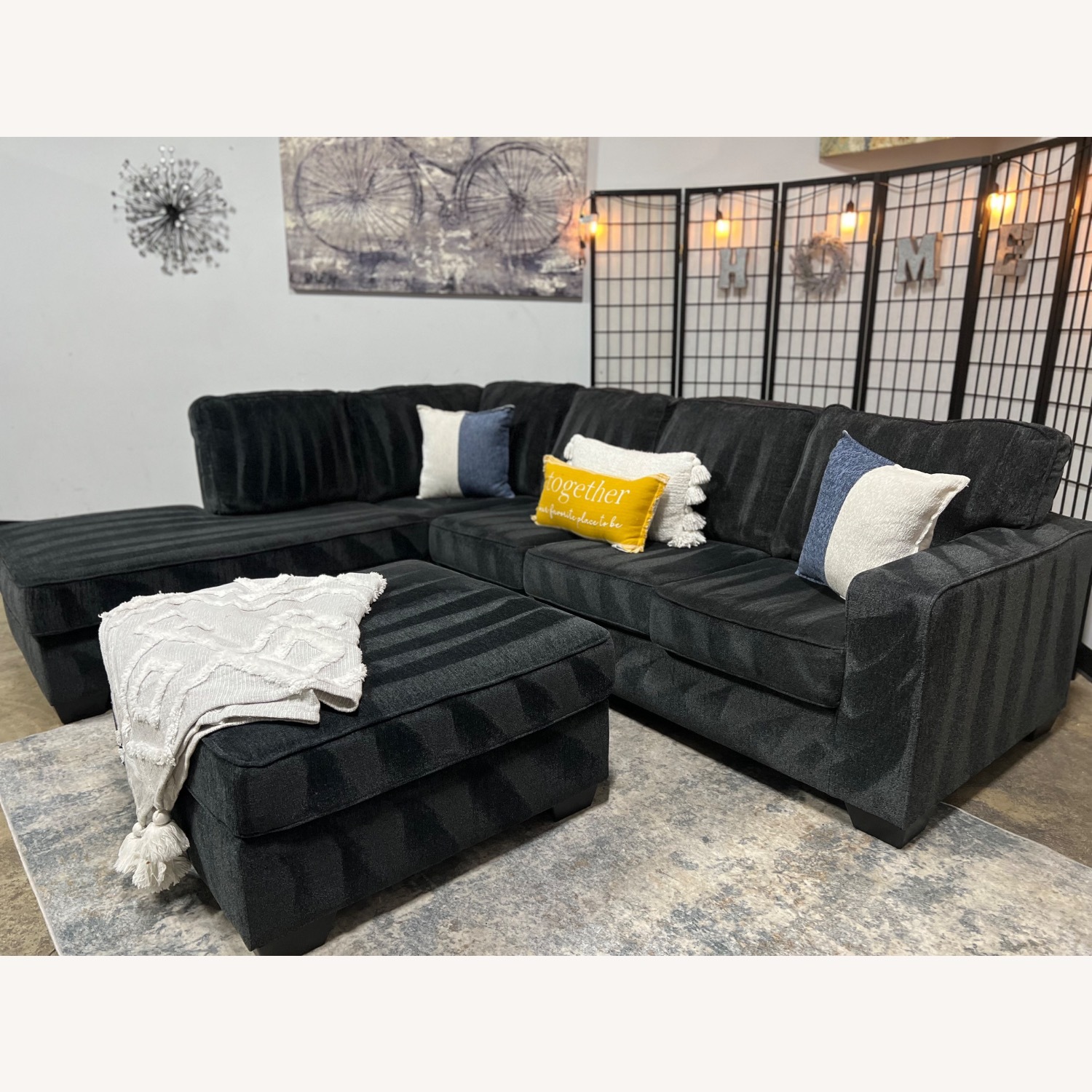 Ashley Furniture Blue 3+ Piece Sectional - image-10