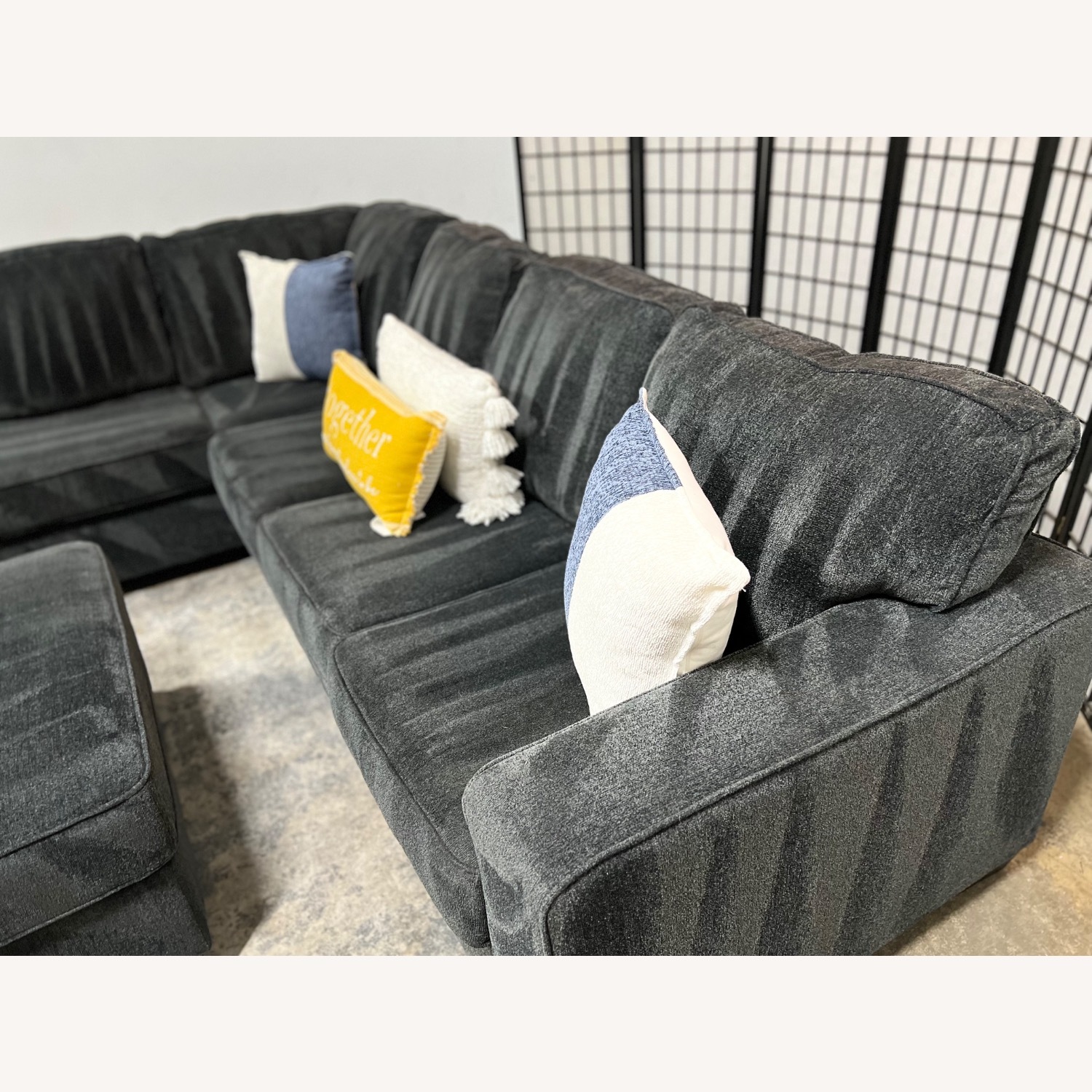 Ashley Furniture Blue 3+ Piece Sectional - image-2