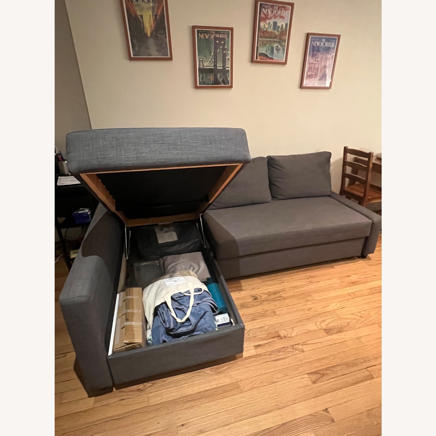 IKEA FRIHITEN Dark Gray Sofa Bed - image-2