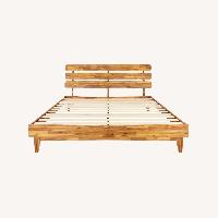 Wayfair Natural Wood King Bed
