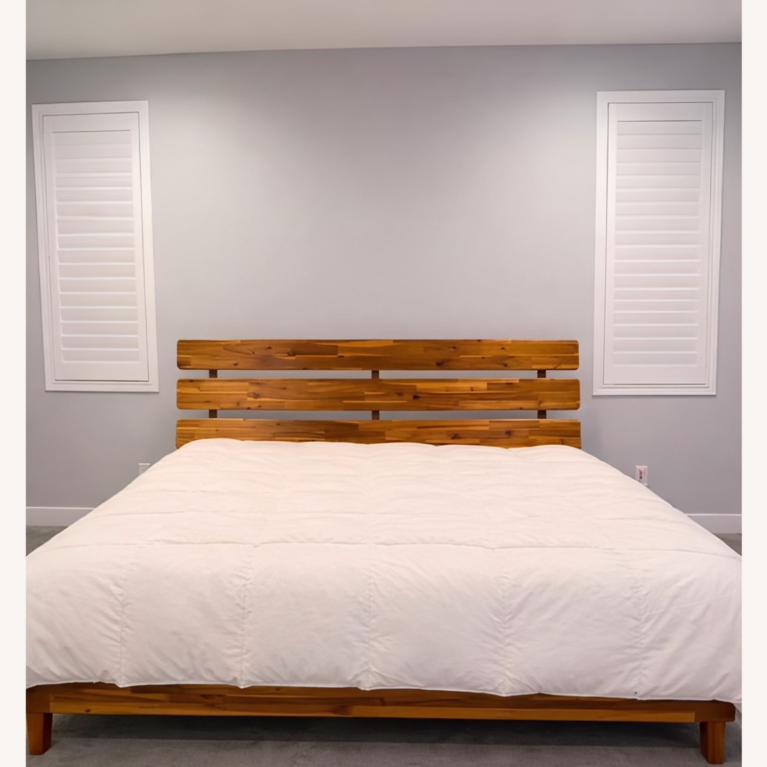 Wayfair Natural Wood King Bed - image-1
