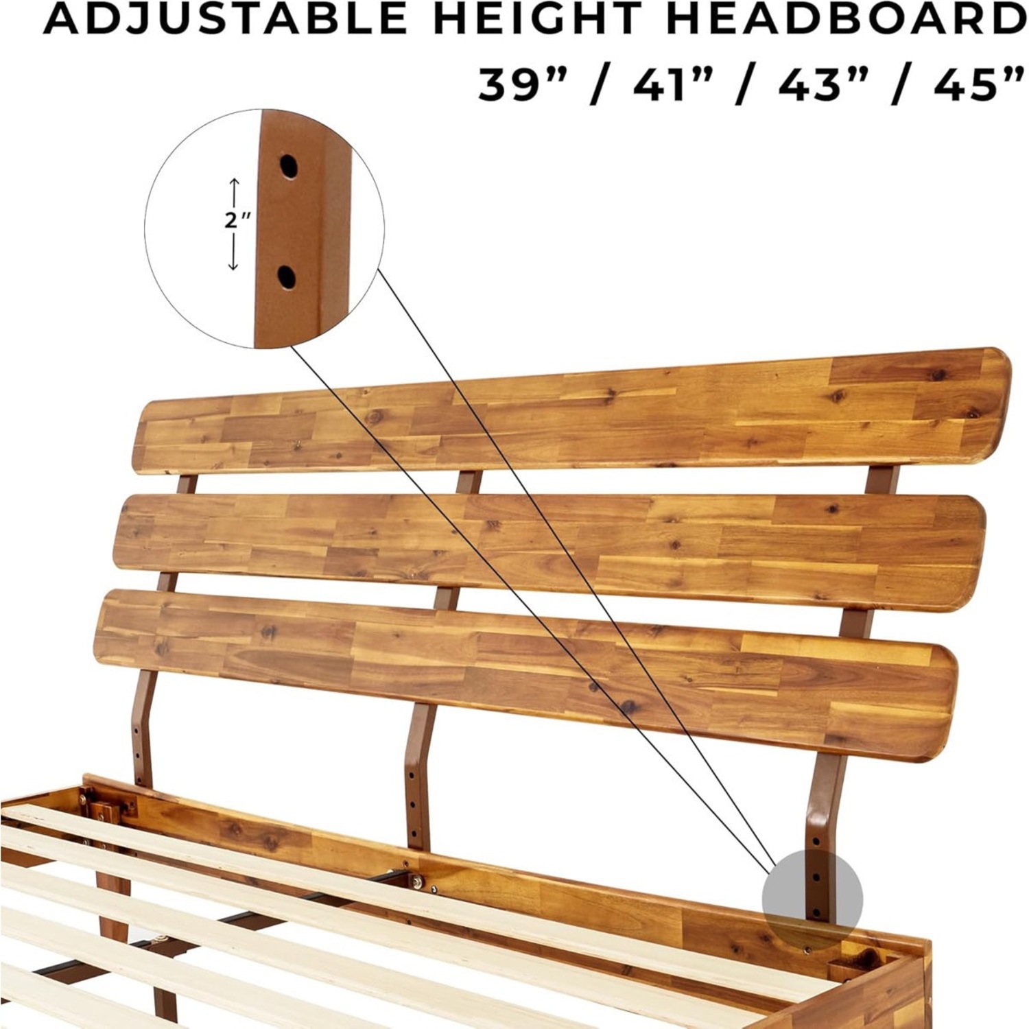 Wayfair Natural Wood King Bed - image-3