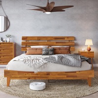 Wayfair Natural Wood King Bed
