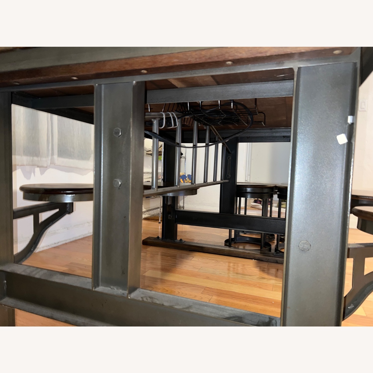 World Market Dark Brown Wood Dining Table - image-10