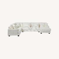 Overstock White 3+ Seater Sofa