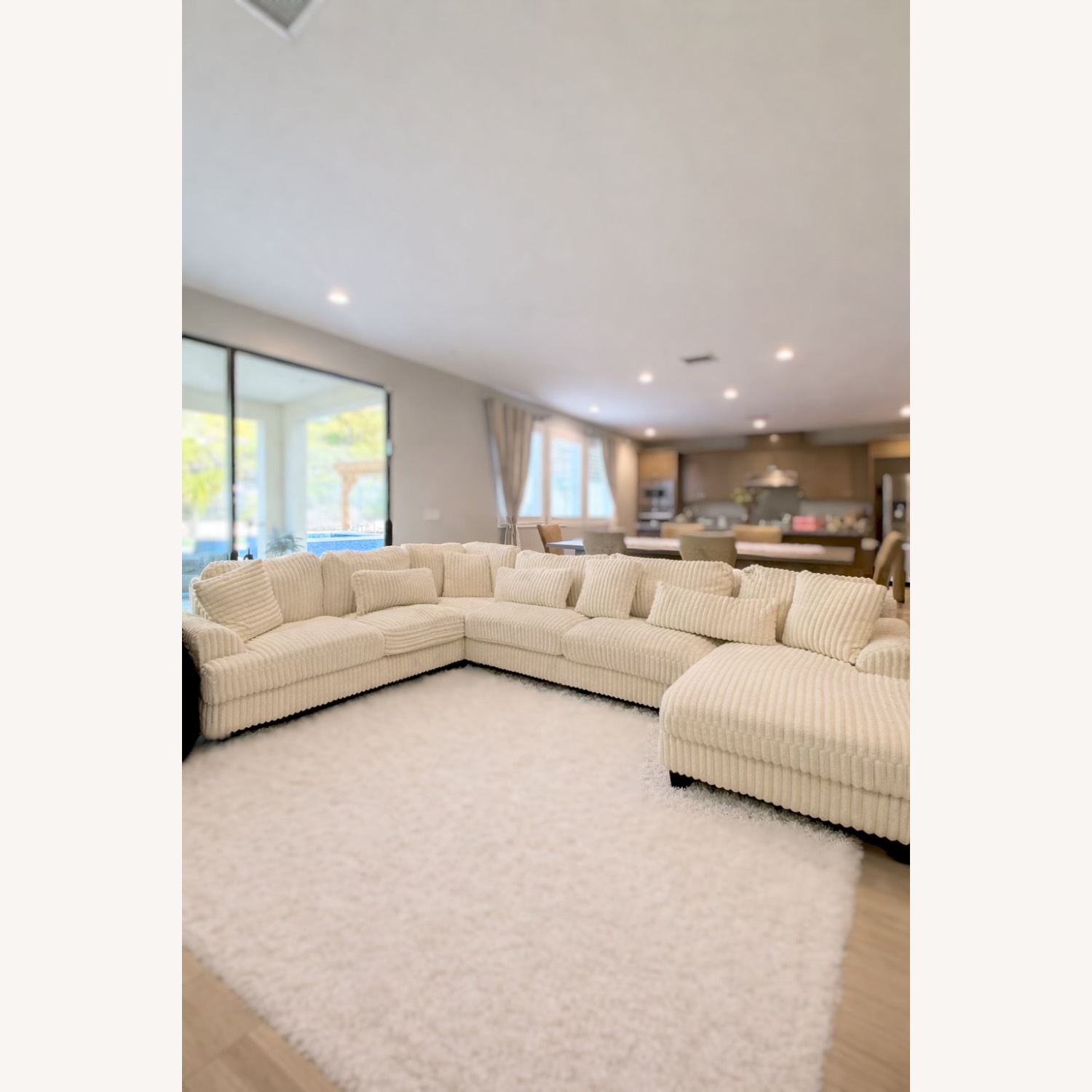 Overstock White 3+ Seater Sofa - image-8
