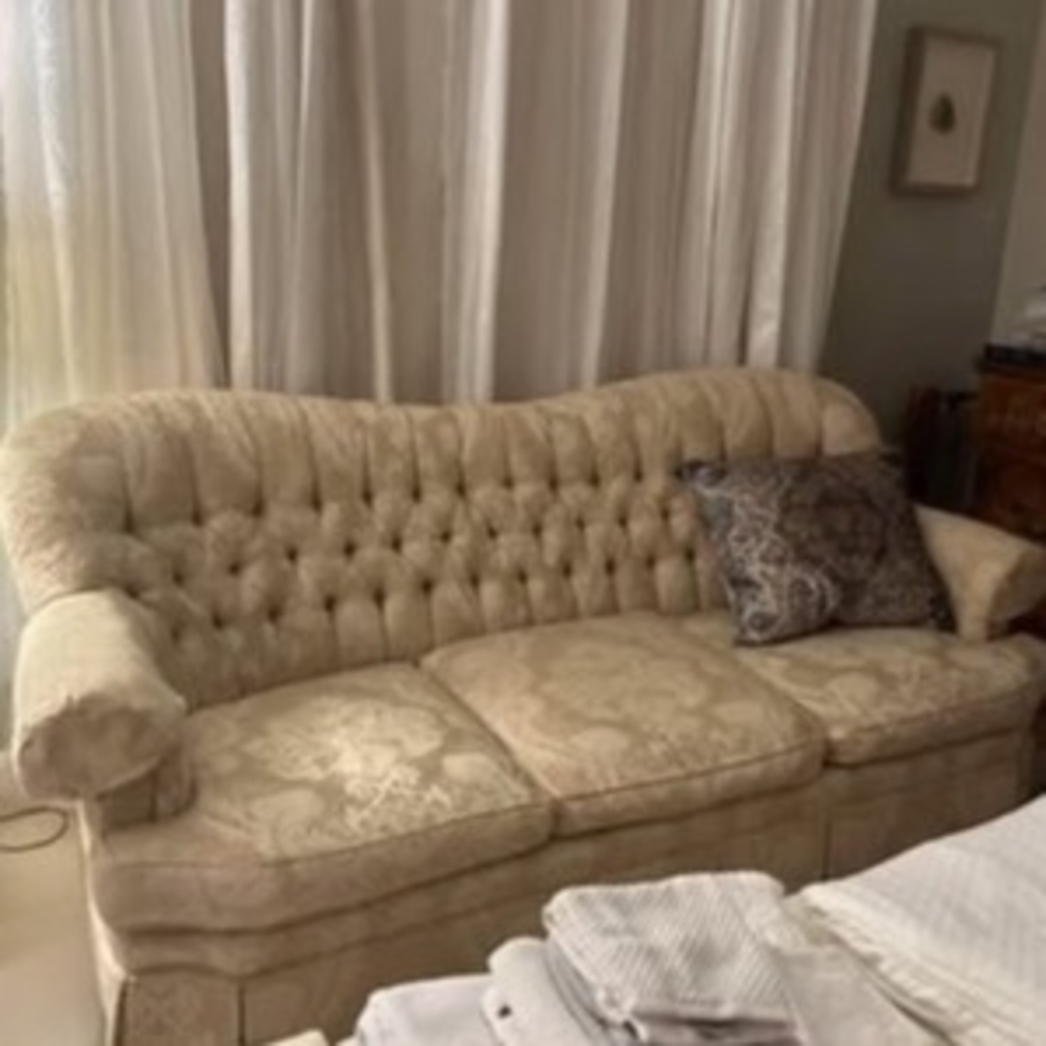Henredon Schoonbeck Natural Fabric 3+ Seater Sofa - image-9