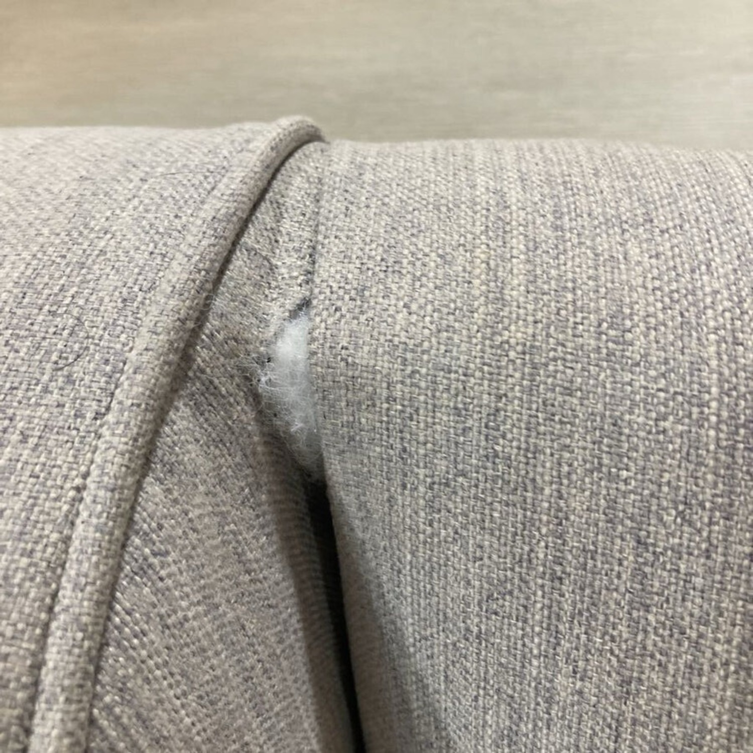 Canvas Slope Arm 3-Seat Sofa Grey - image-12