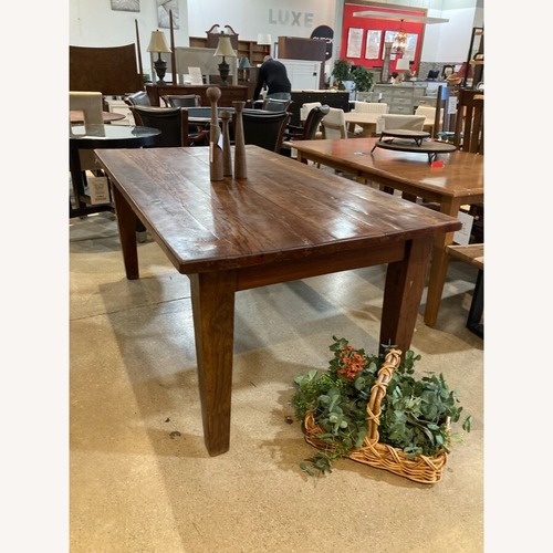 Used Mig and Tig Rectangular Plank Top Dining Table  for sale on AptDeco