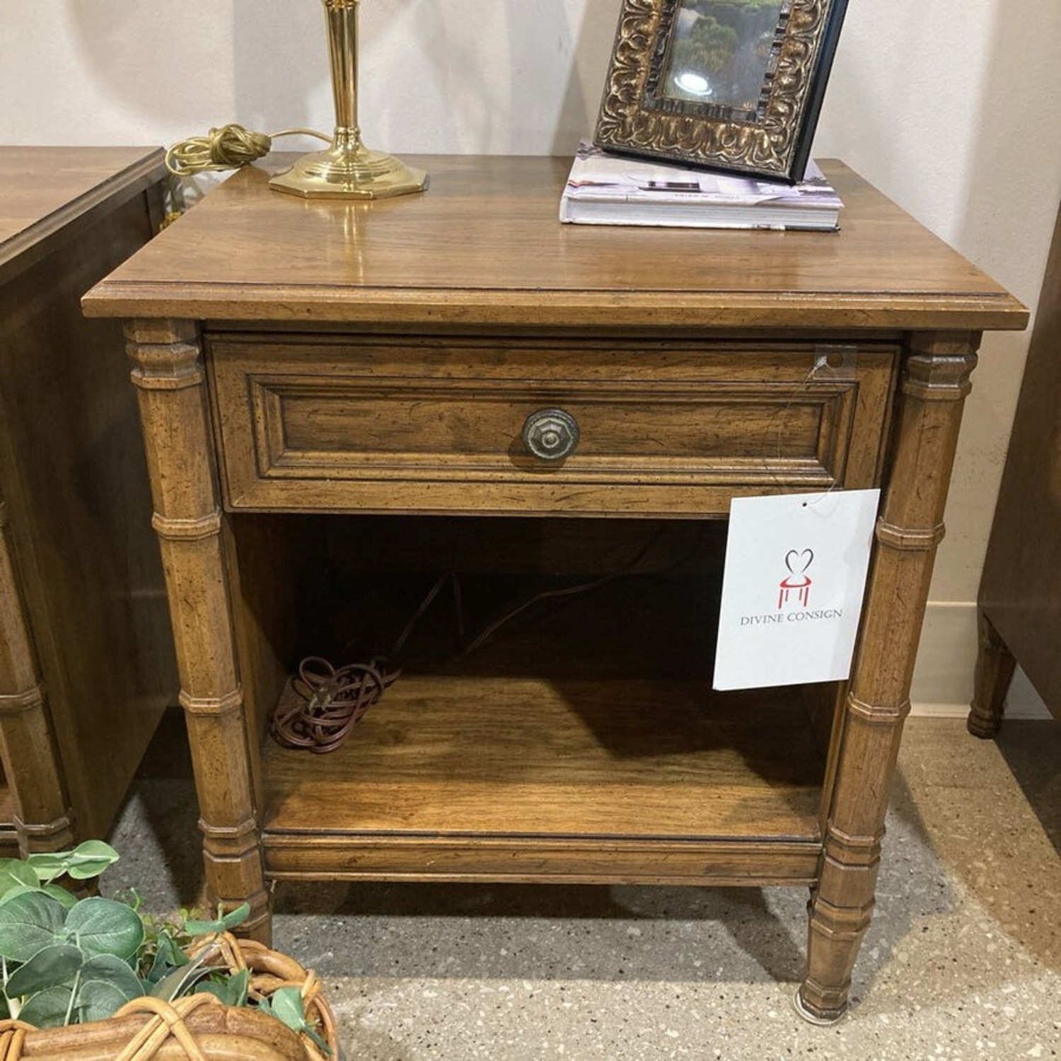 Henredon Mid Century Single Drawer Nightstand - image-3