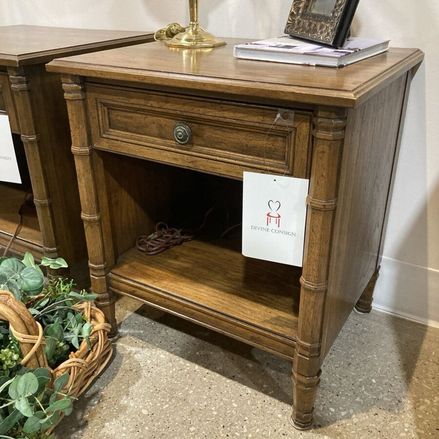 Henredon Mid Century Single Drawer Nightstand - image-2