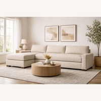 Restoration Hardware Maxwell Left-Arm Bench-Cushion Chaise Sectional