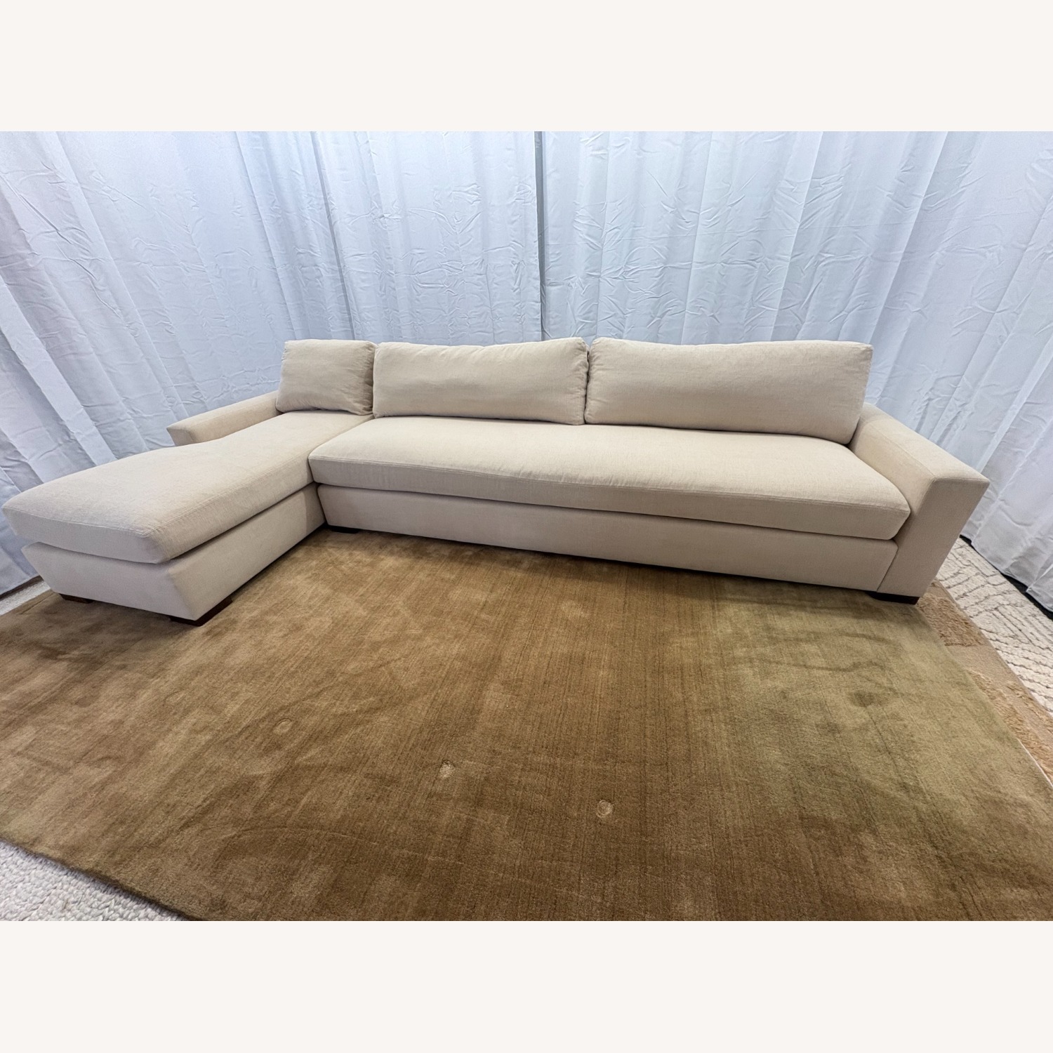 Restoration Hardware Maxwell Left-Arm Bench-Cushion Chaise Sectional - image-18