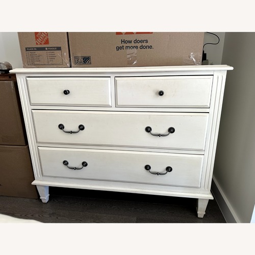 Used Ethan Allen White Wood Dresser for sale on AptDeco