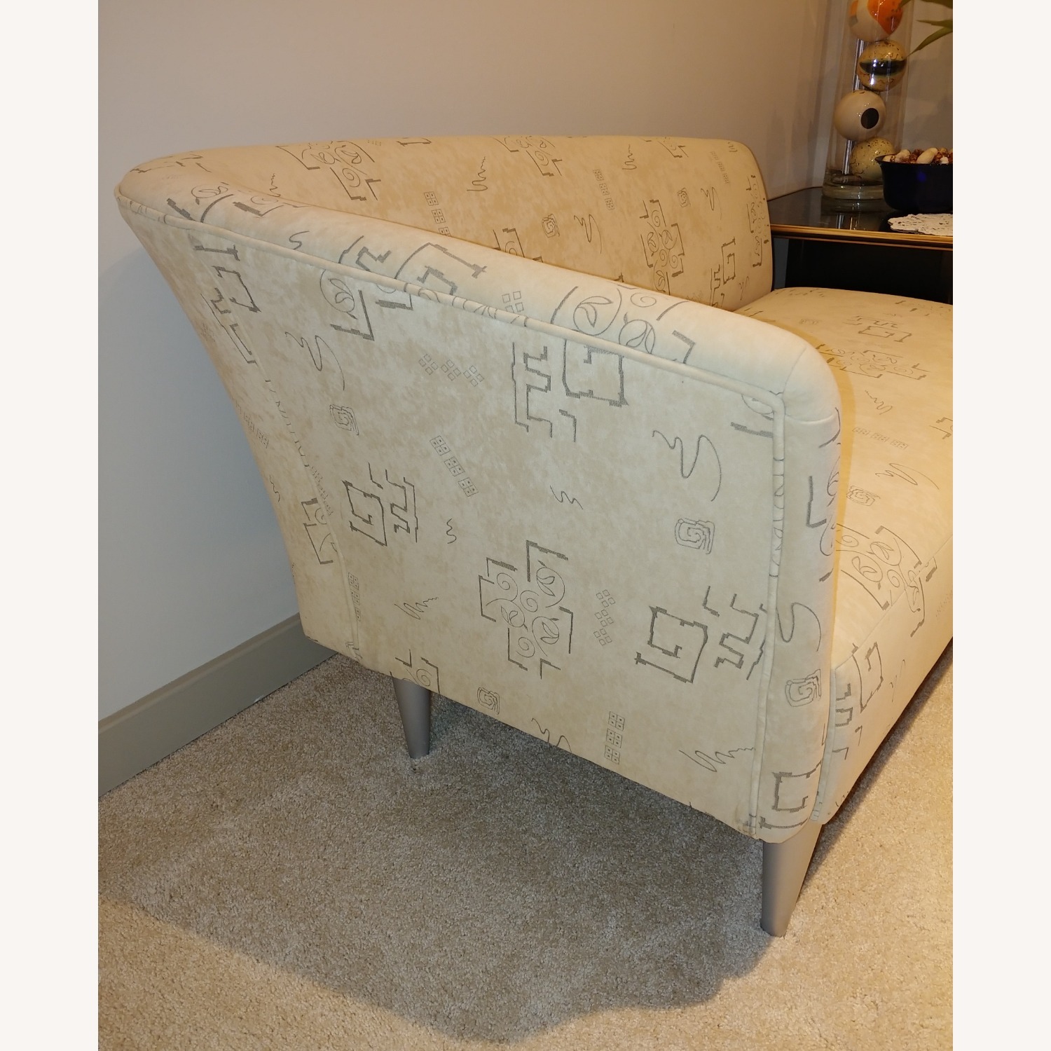 Quebec 59 Furniture Natural Fabric Chaise Lounge - image-3