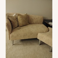 Quebec 59 Furniture Natural Fabric Chaise Lounge