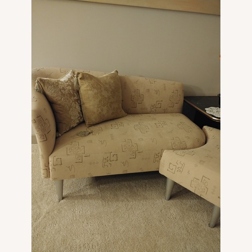 Used Quebec 59 Furniture Natural Fabric Chaise Lounge for sale on AptDeco