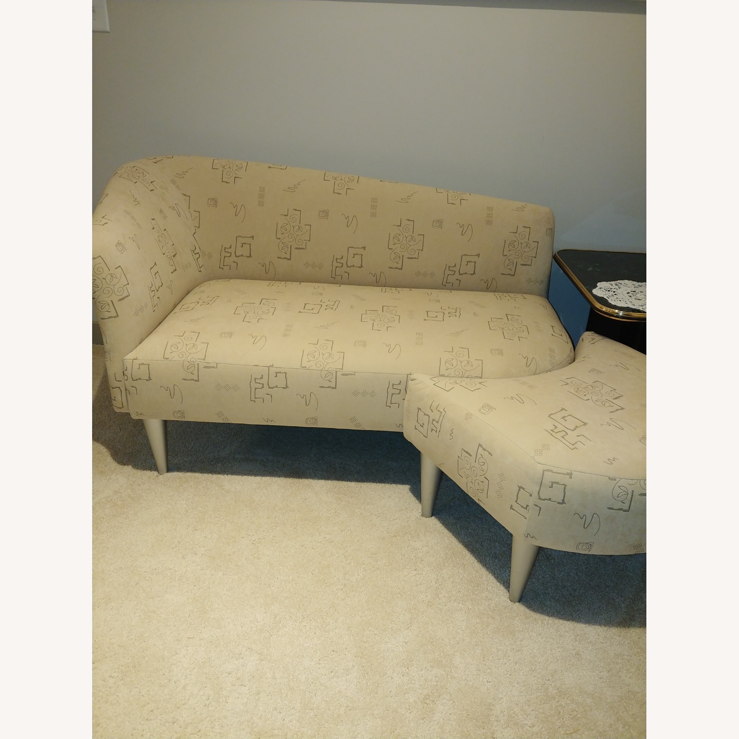 Quebec 59 Furniture Natural Fabric Chaise Lounge - image-4