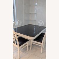 Granite Kitchen/Dining Table Set with 6 Chairs