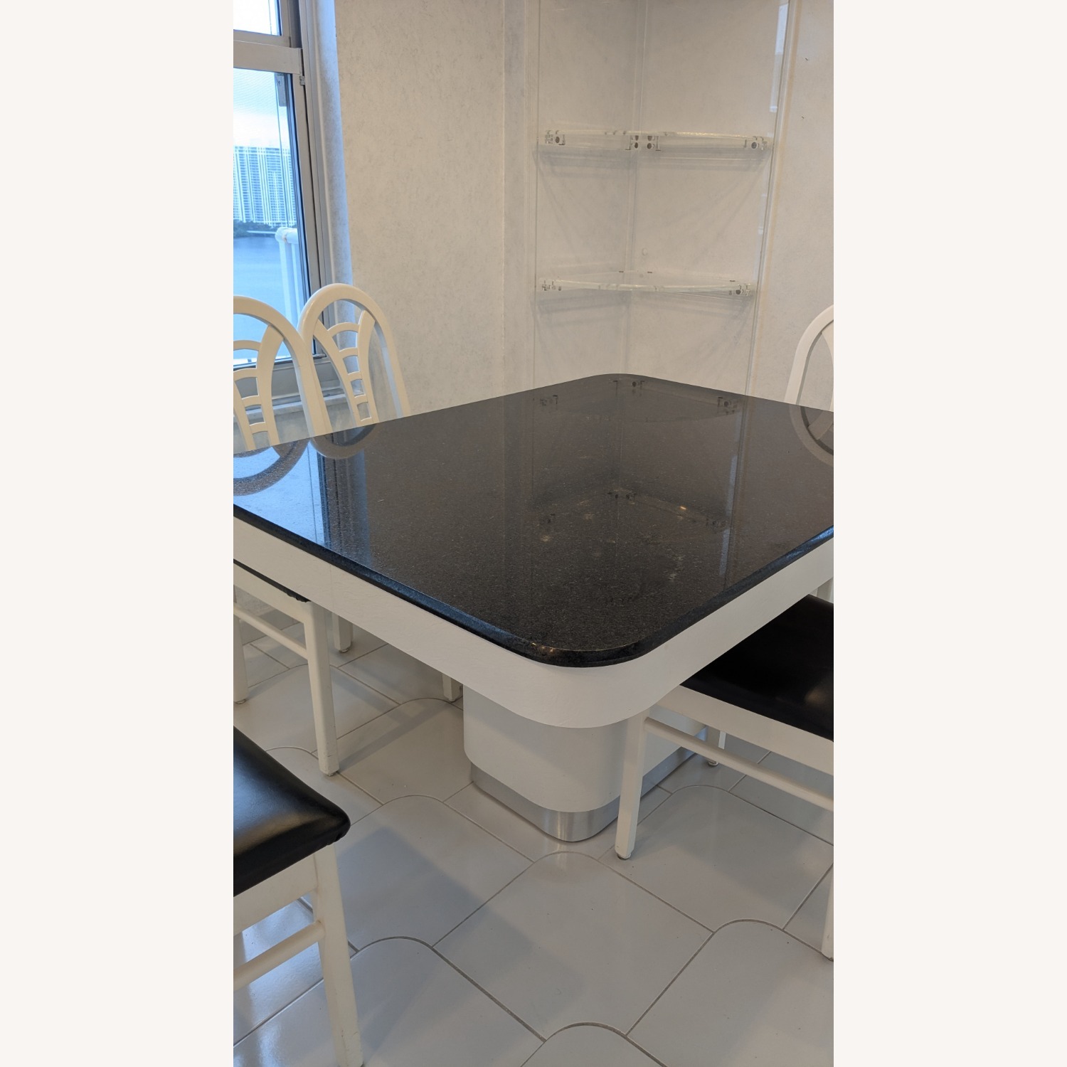 Granite Kitchen/Dining Table Set with 6 Chairs - image-4
