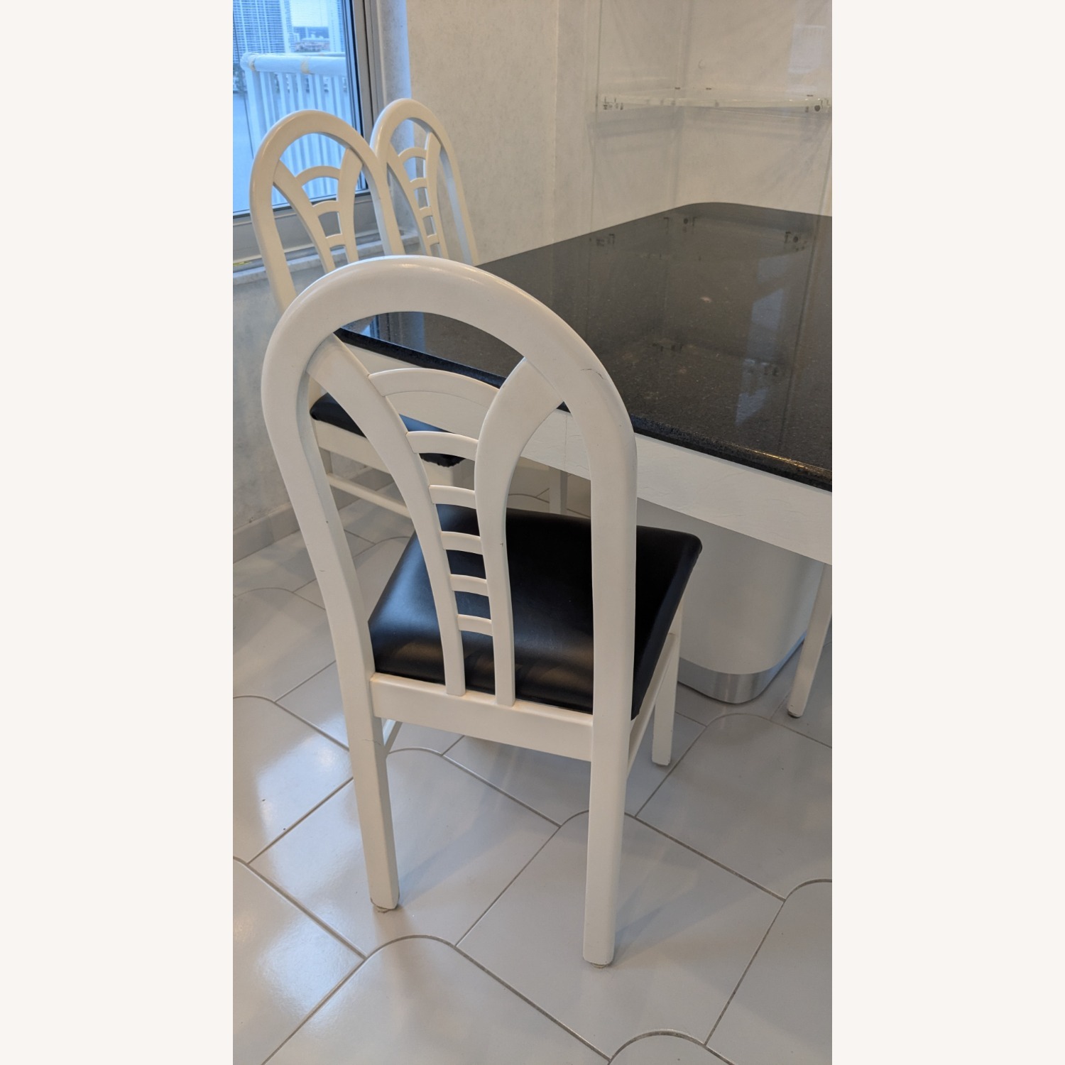 Granite Kitchen/Dining Table Set with 6 Chairs - image-3