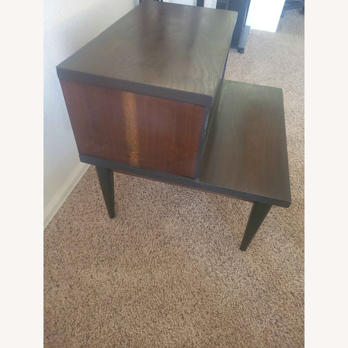 Used Judith C Mclaughlin Dark Brown Wood Side Table for sale on AptDeco