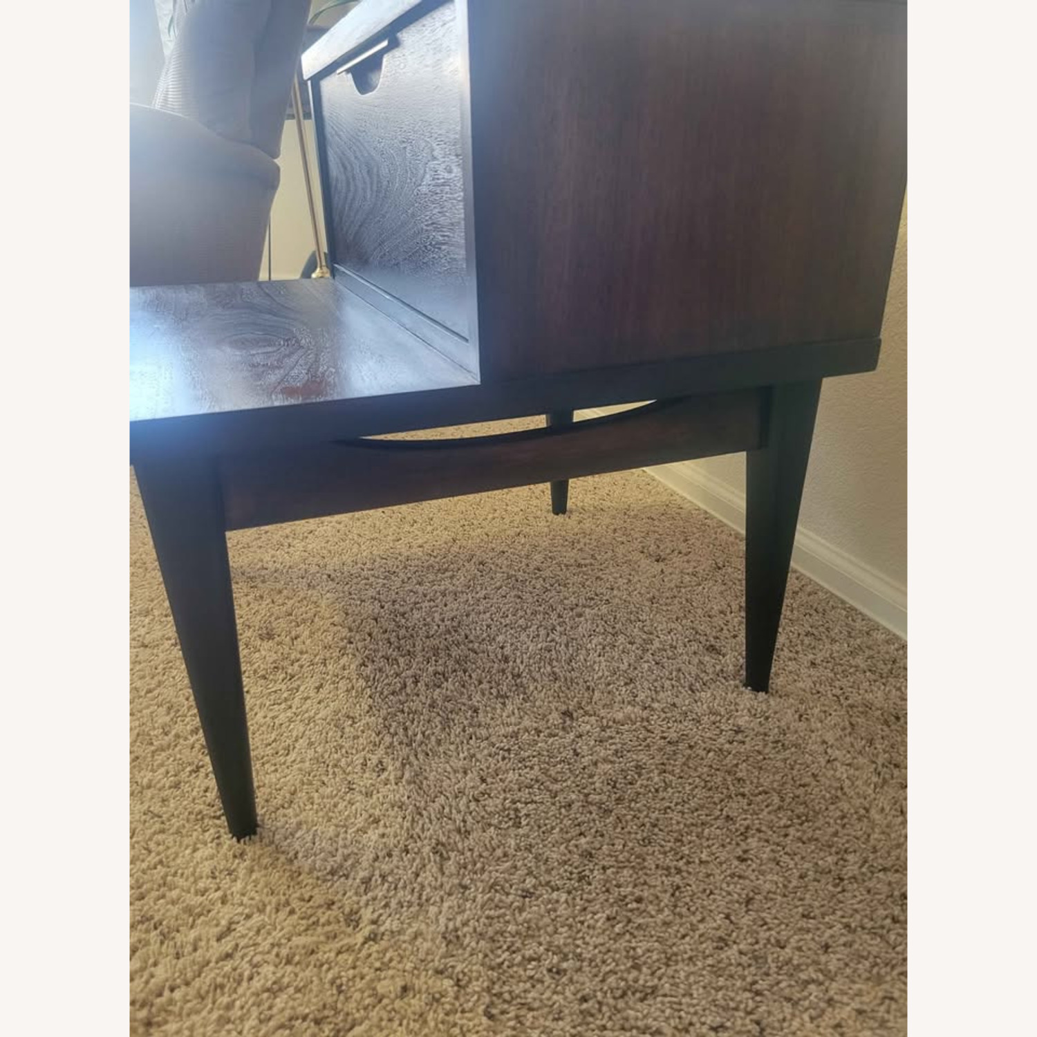 Judith C Mclaughlin Dark Brown Wood Side Table - image-4