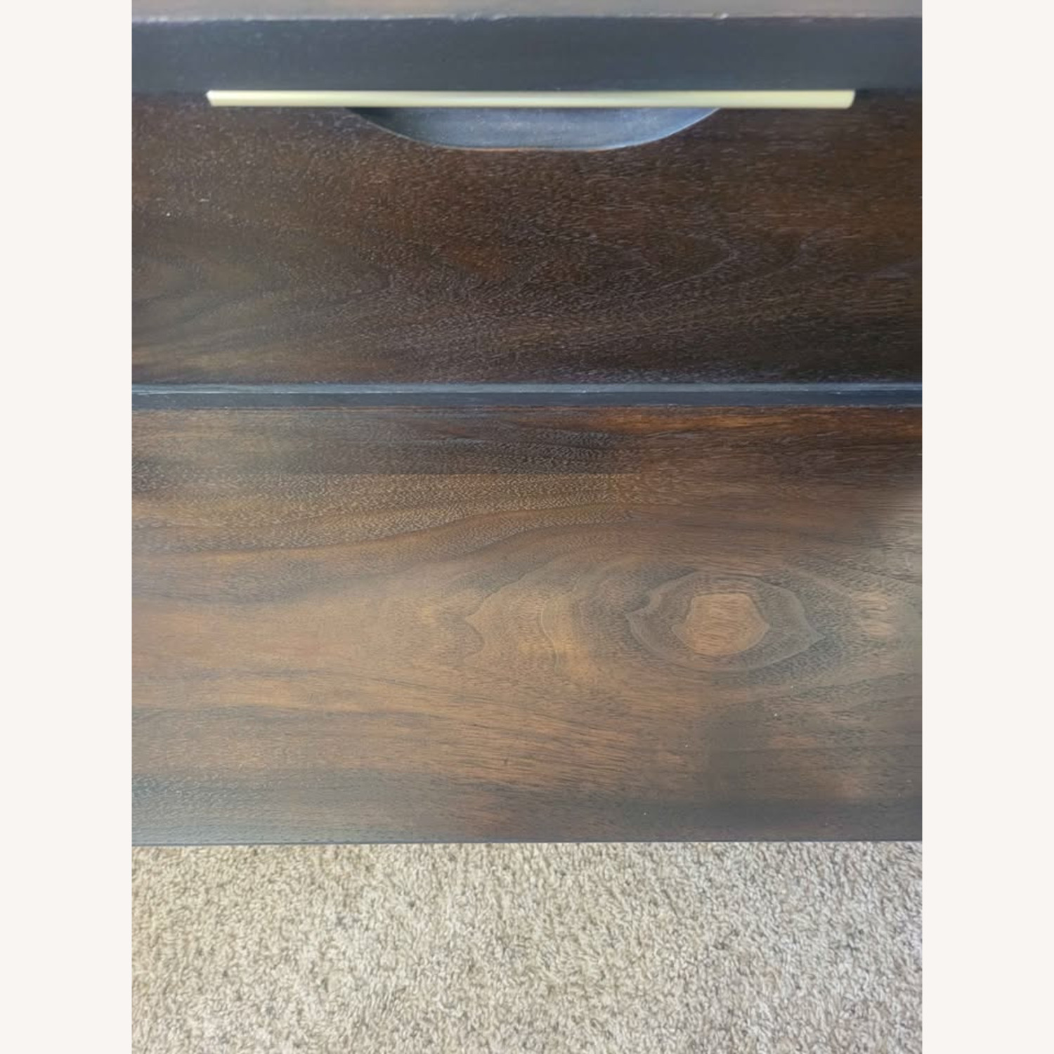 Judith C Mclaughlin Dark Brown Wood Side Table - image-5