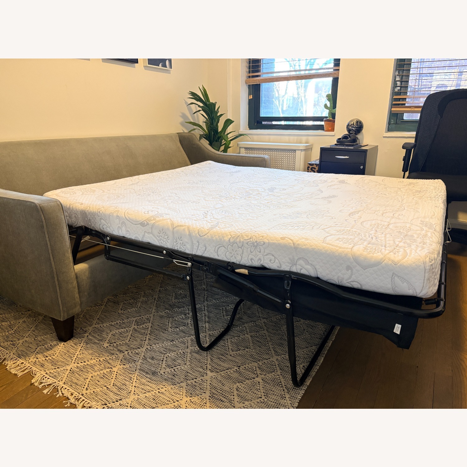 West Elm Light Gray Paidge Sleeper Sofa - image-4