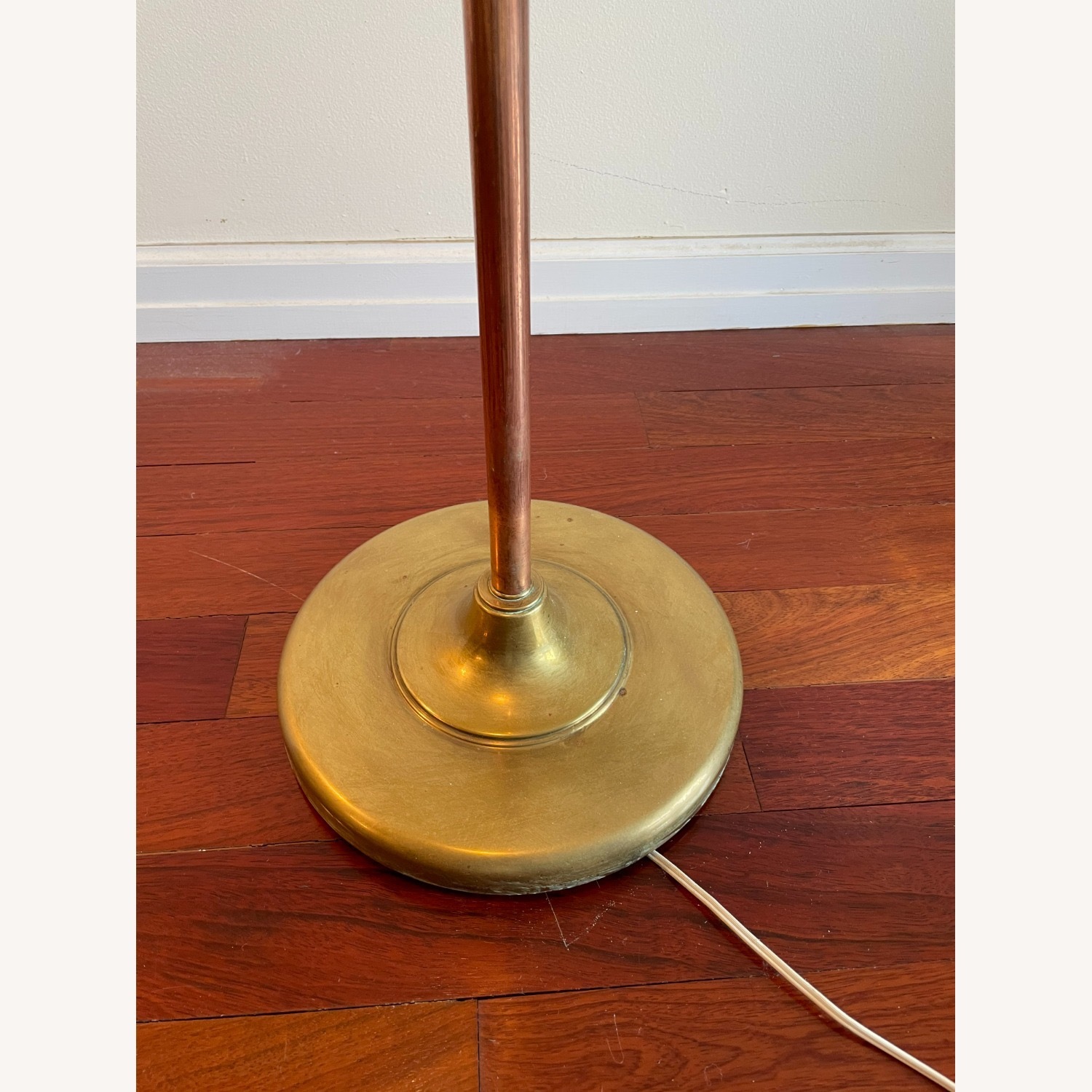 Handcrafted Pink Stained Glass Floor Lamps Brass - image-2