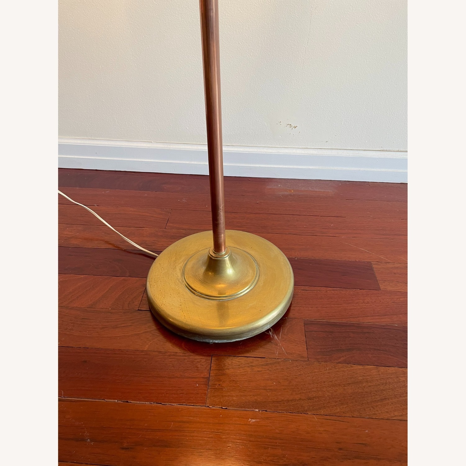 Handcrafted Pink Stained Glass Floor Lamps Brass - image-6