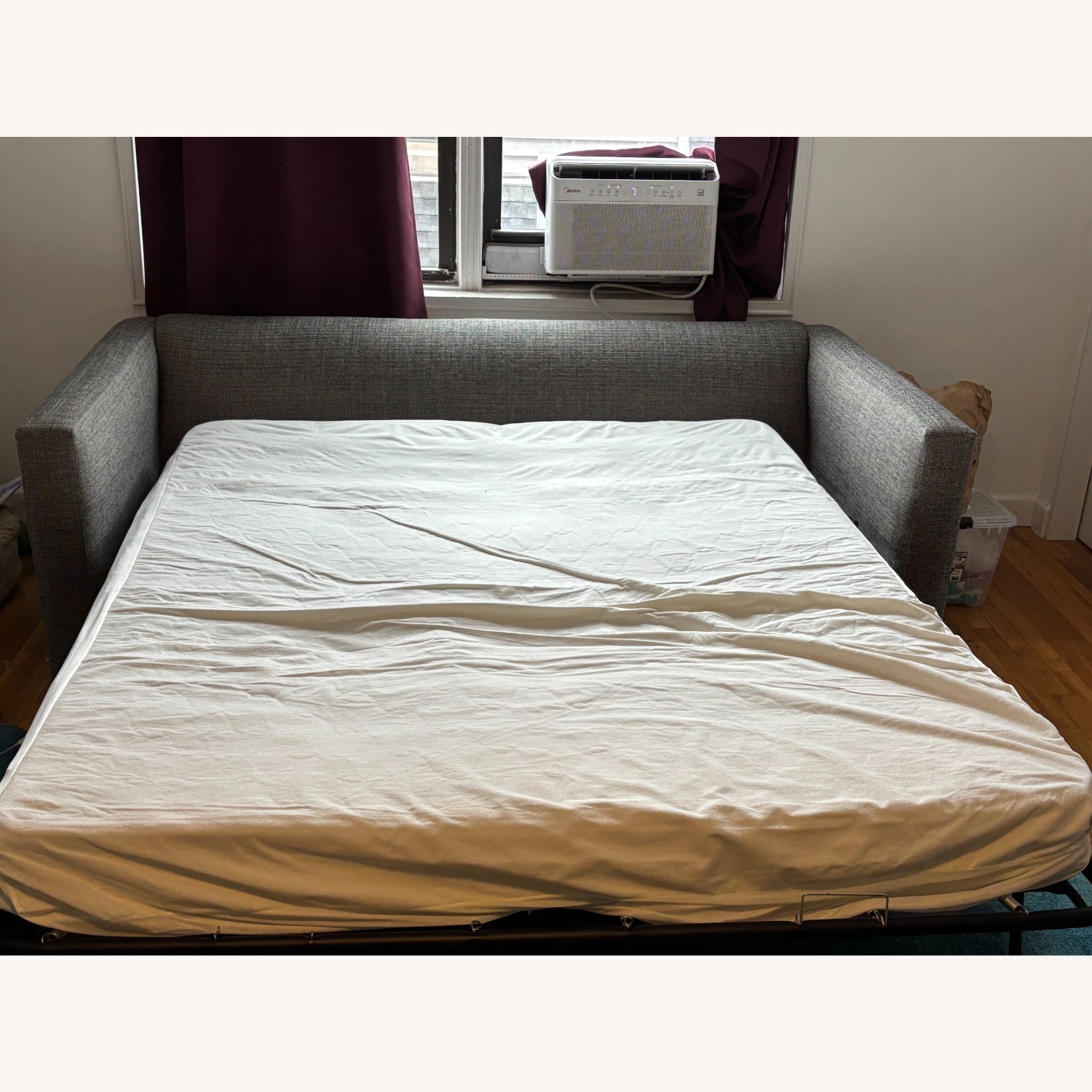 CB2 Light Gray Fabric Sleeper Sofa - image-7