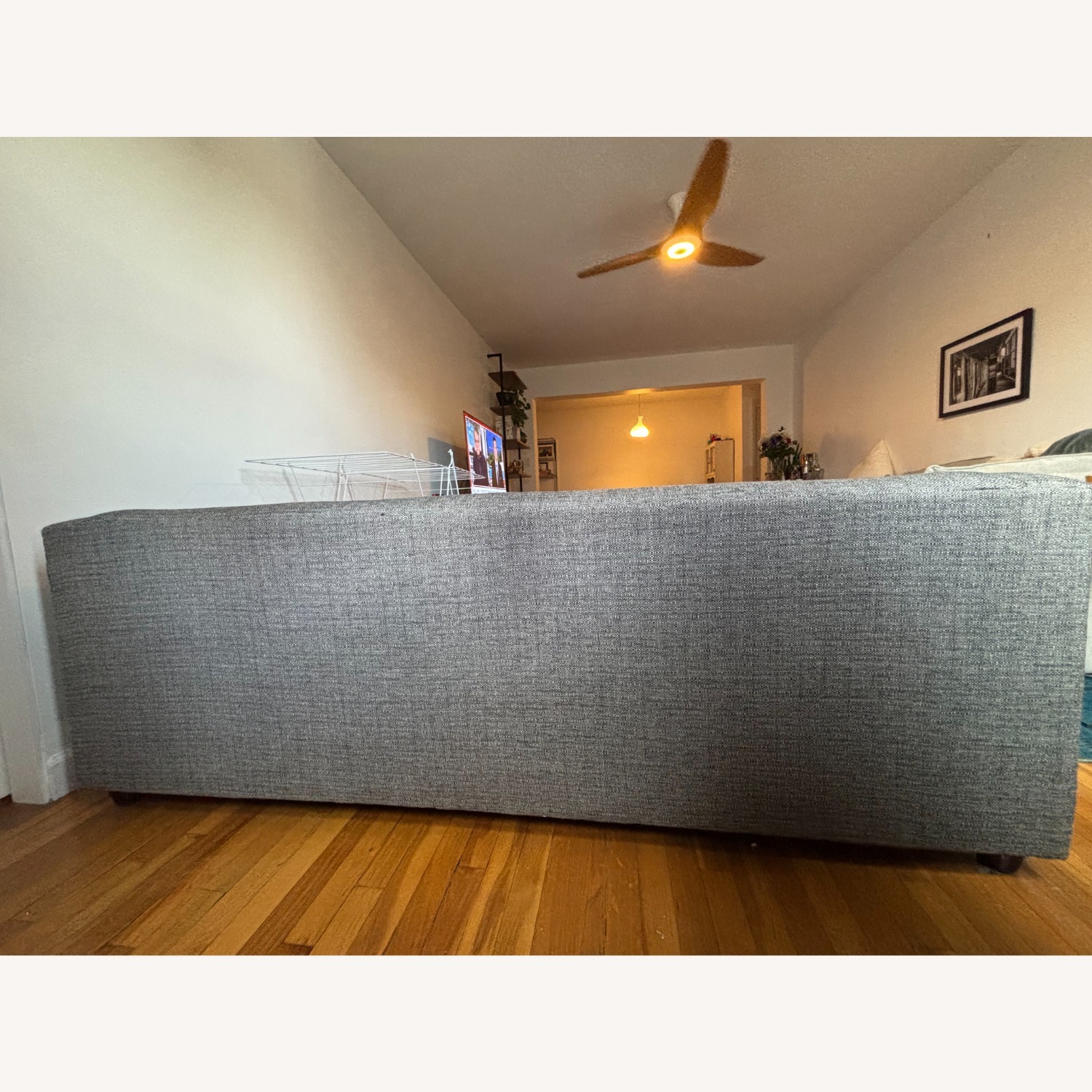 CB2 Light Gray Fabric Sleeper Sofa - image-3