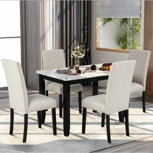 Used 4 Cushion Seat Dining Set for sale on AptDeco