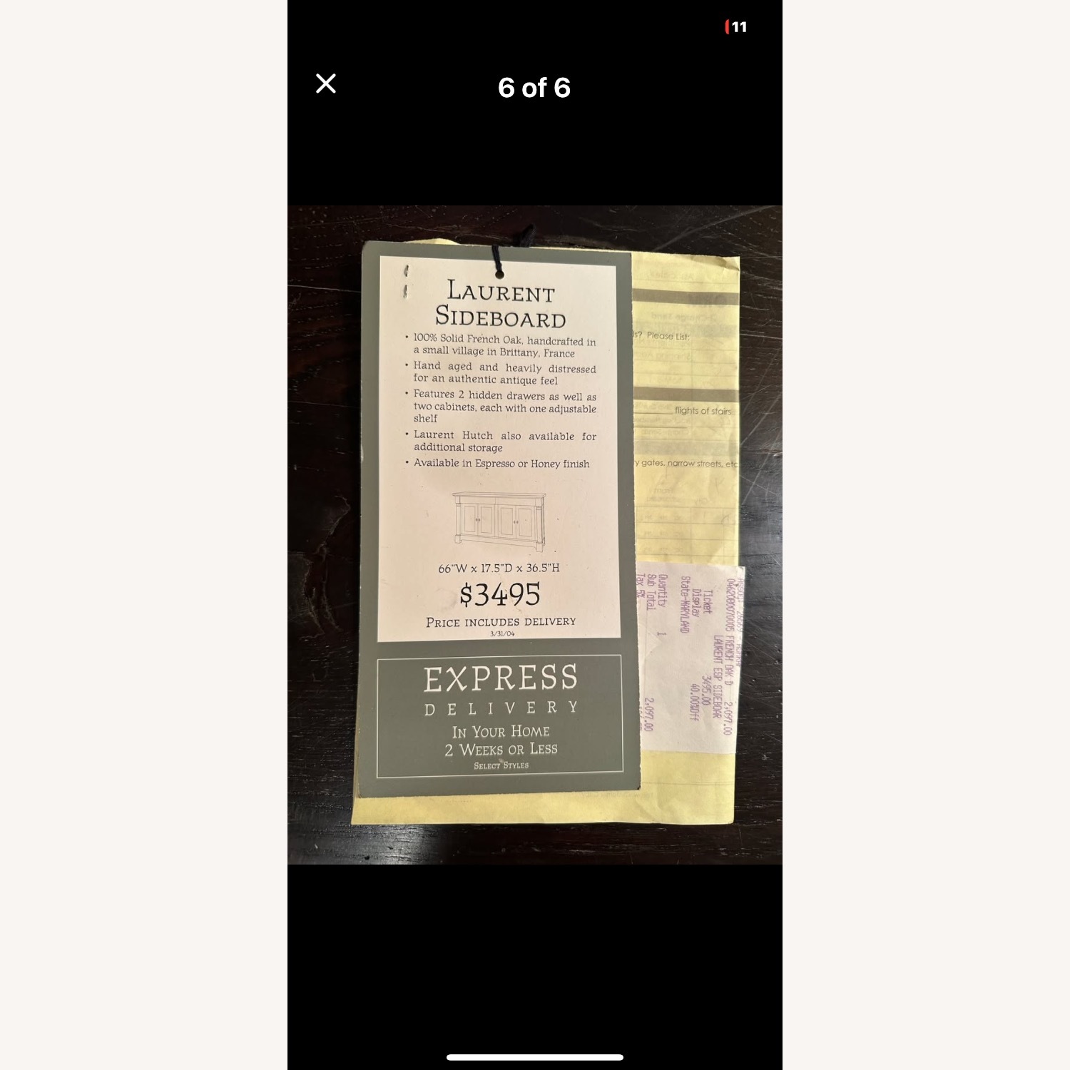 Restoration Hardware Laurent Sideboard - image-5